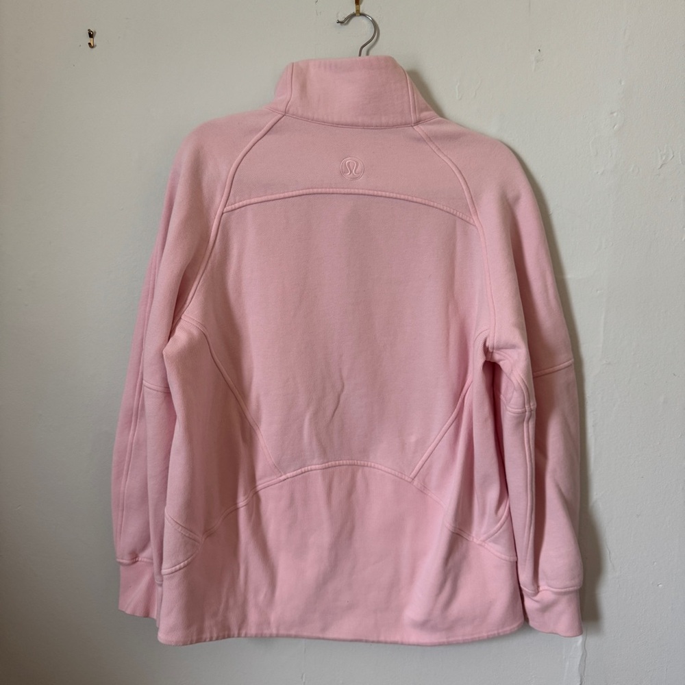 Lululemon Scuba Oversized Funnel Neck Full Zip Strawberry Milk - Picture 5 of 10